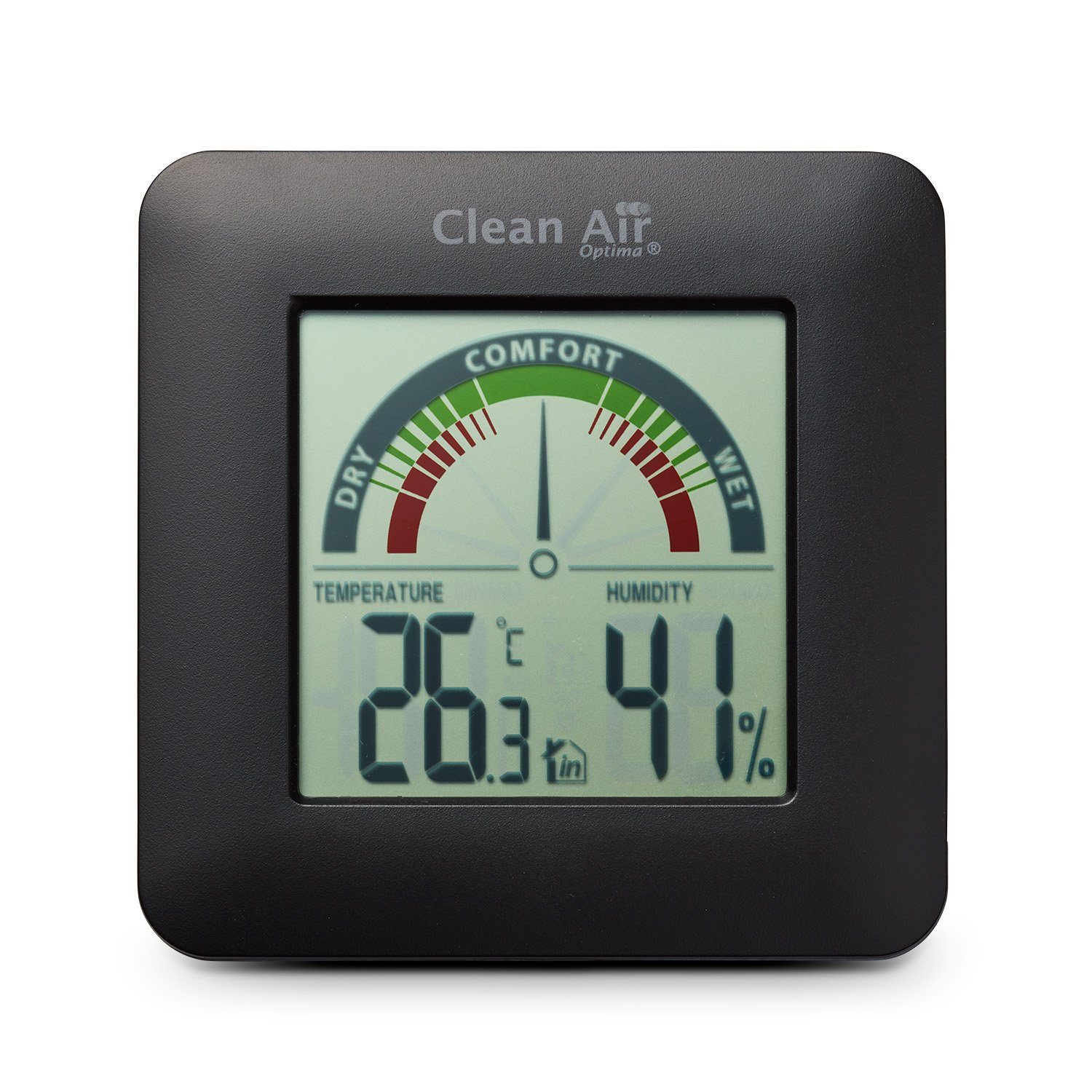 Clean Air und Hygrometer Optima HT-01B Thermometer Optima Hygrometer Air Clean