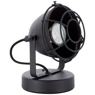 Brilliant Tischleuchte Carmen, Lampe Carmen Tischleuchte schwarz korund 1x PAR51, GU10, 28W, geeign