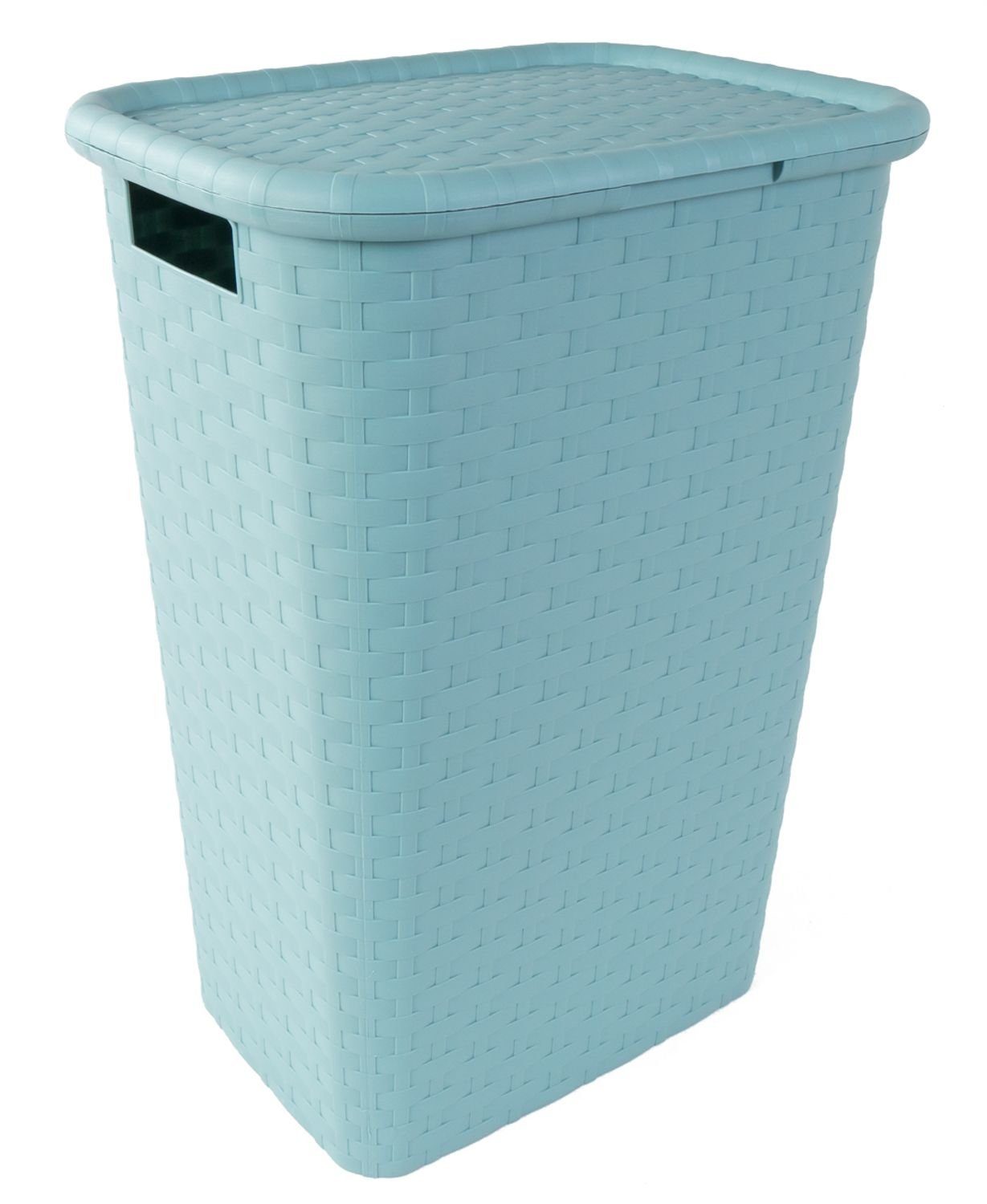 Jelenia Plast Wäschekorb Wäschekorb Flechtoptik 44x33x60cm Wäschebox Wäschetruhe Wäschesammler