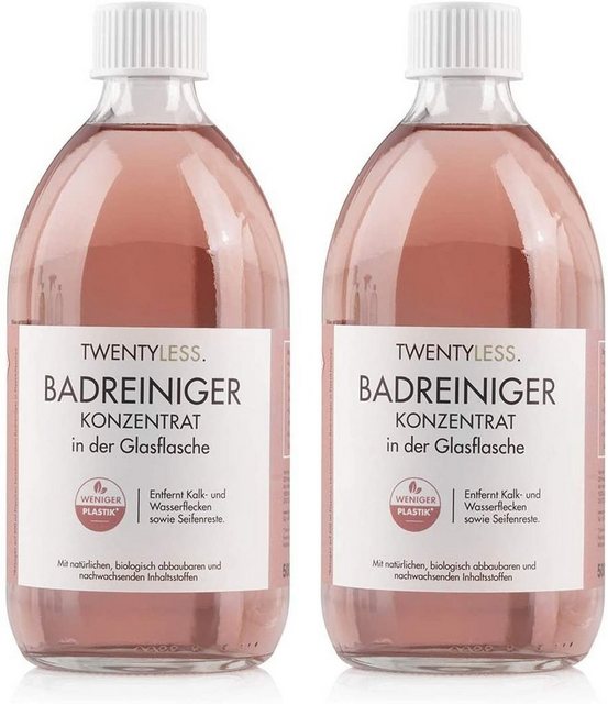 EASYmaxx Badewanne TWENTYLESS Badreiniger Reinigungs-Set 1000 ml Konzentrat + Sprühflasche