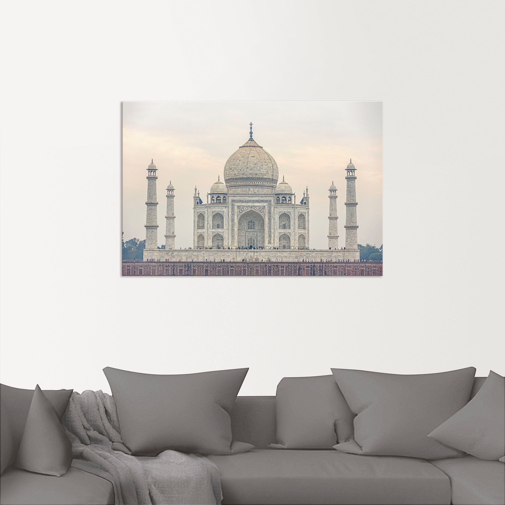 Artland Alu-Dibond-Druck Taj Mahal, Gebäude (1 St), für Innen- und Außenbereich geeignet, Outdoorbild