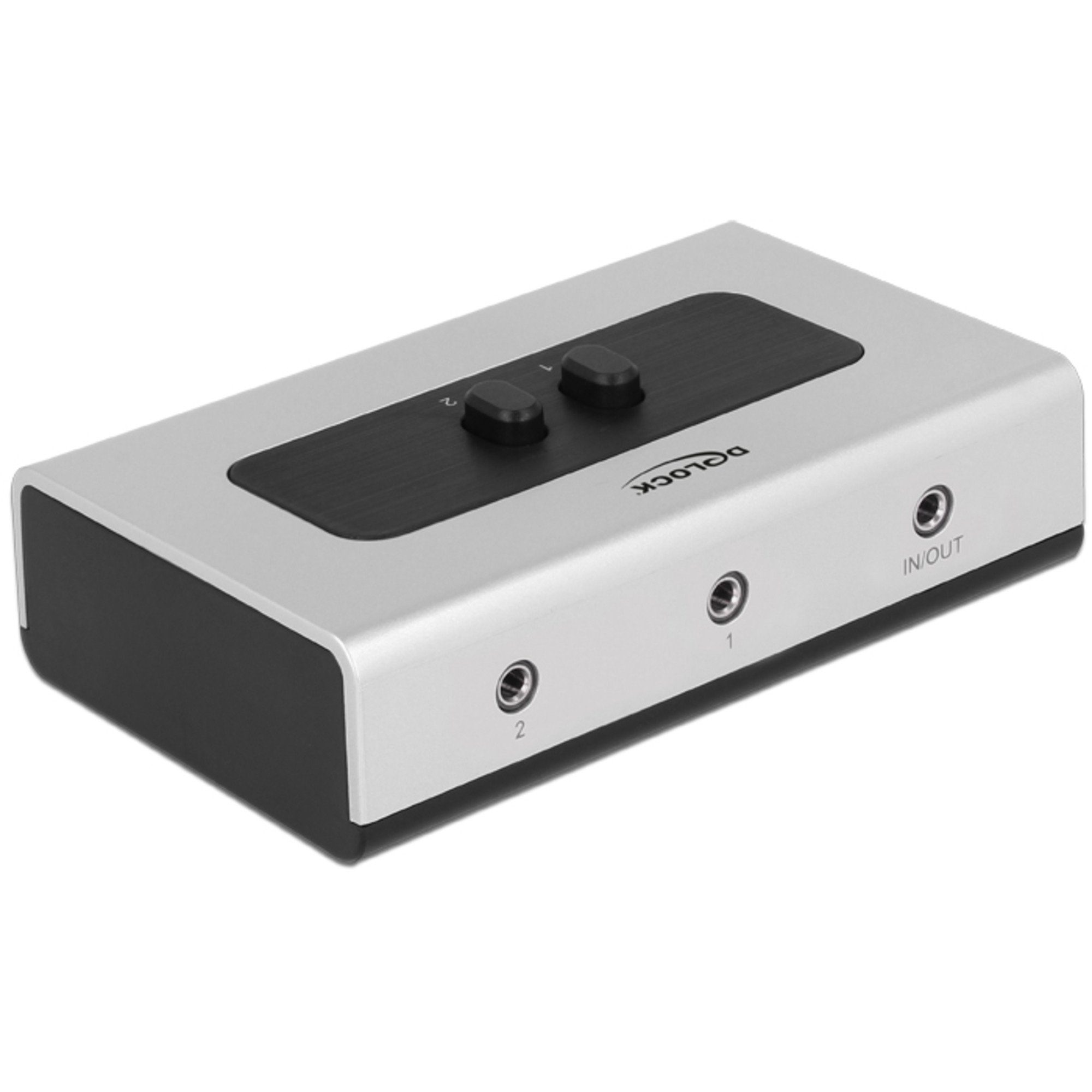 DeLOCK Umschalter Klinke 3,5mm 2 Port manuell Audio-Kabel