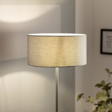 Aesthetic Living Stehlampe Holz Stehlampe Silinda mit Lampenschirm, nordische Stehlampe, ohne Leuchtmittel