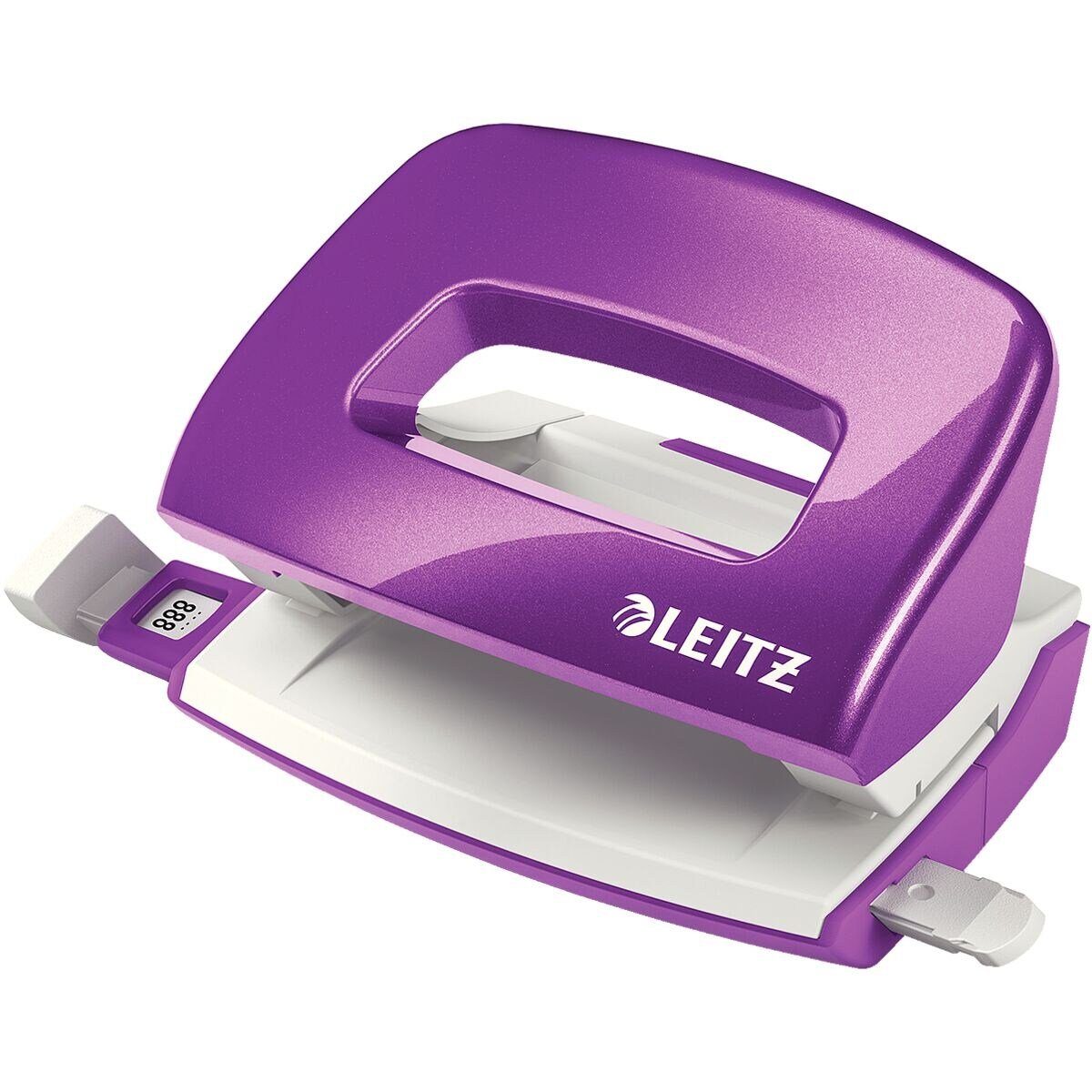 LEITZ Lochstanzer 5060 NeXXt WOW Mini, 2-fach bis 10 Blatt, für A4, A5, A6, 8x8x8 cm, US, Folio