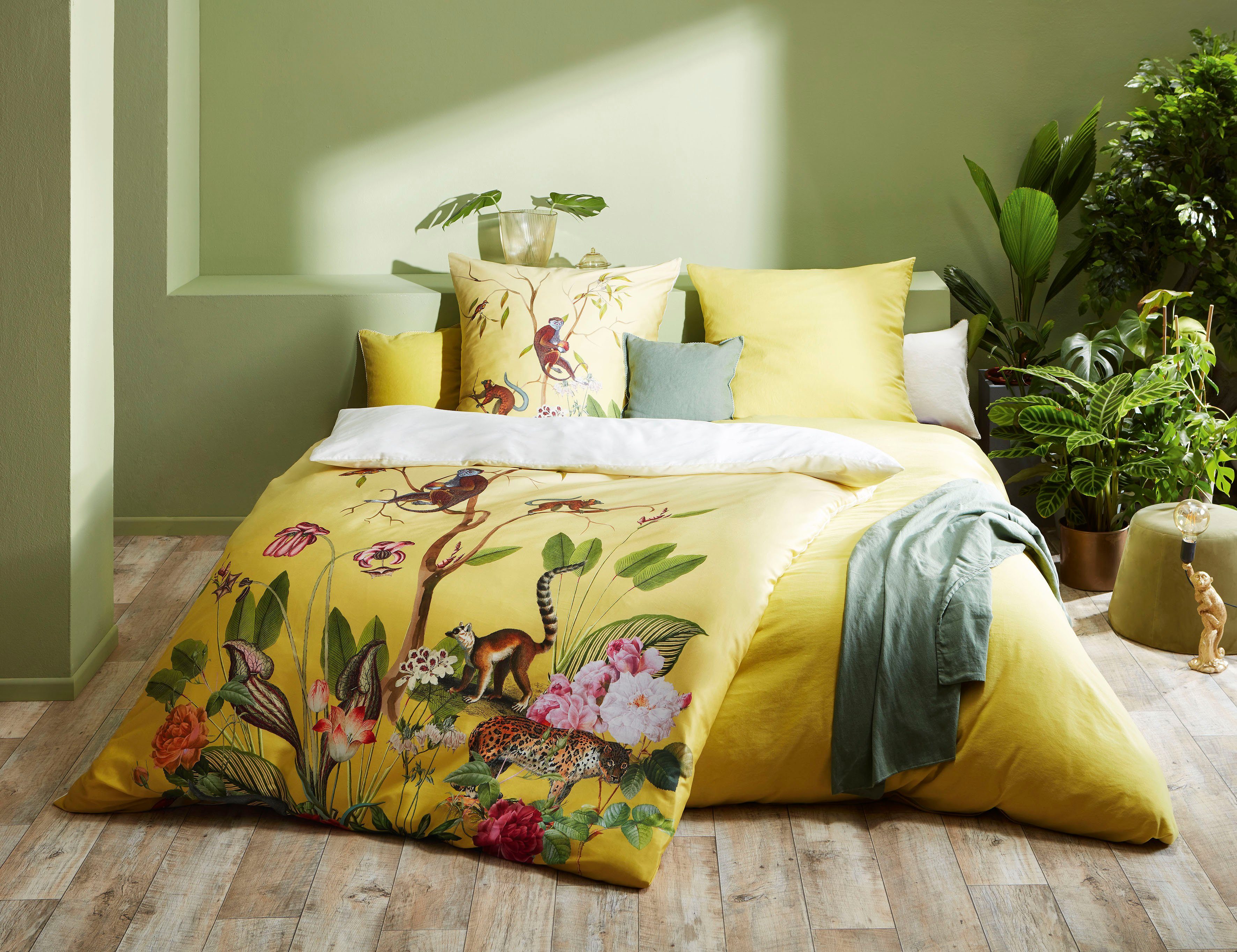 Wendebettwäsche »Bed Art S«, fleuresse, mit Dschungel-Design-HomeTrends