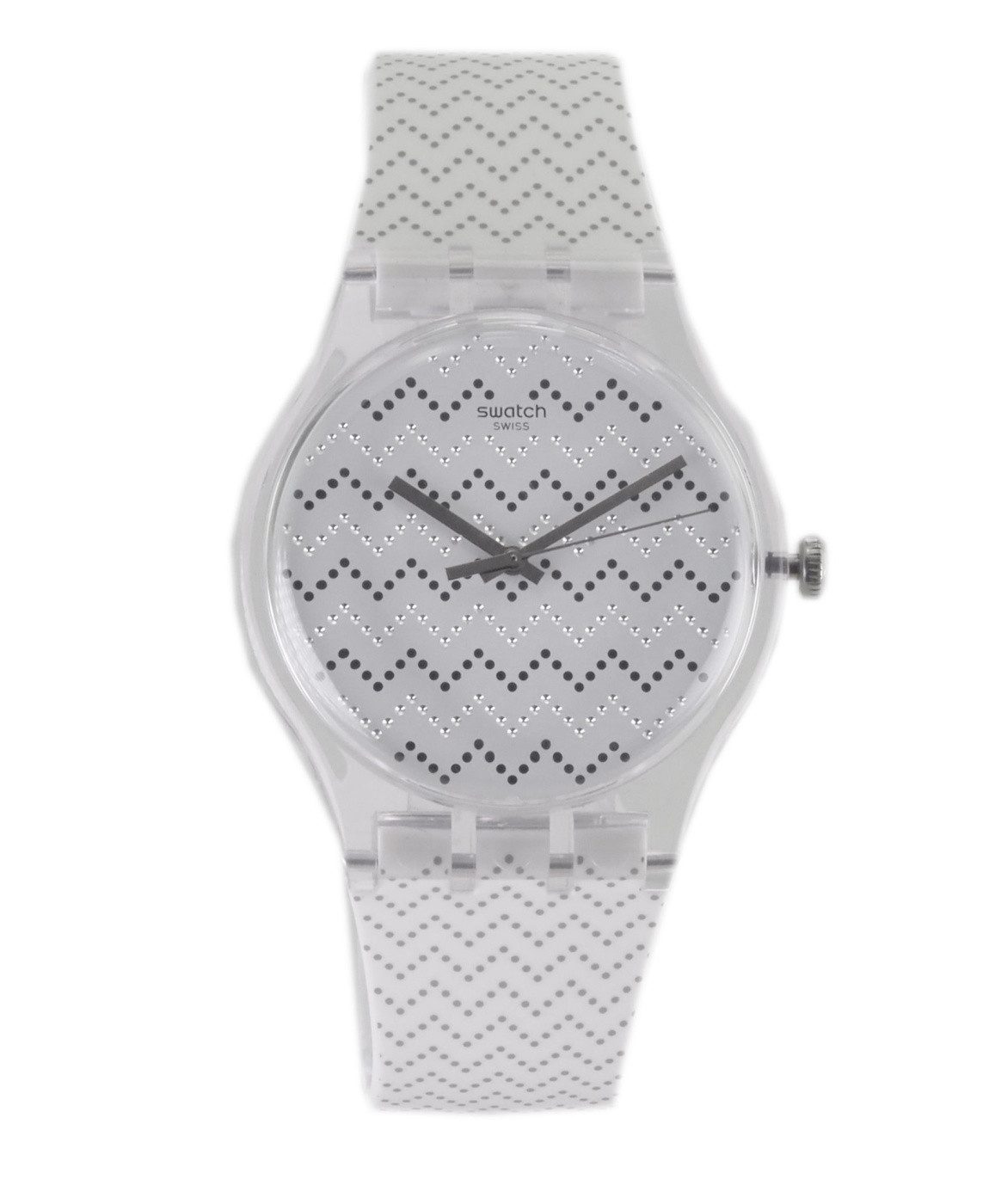 Swatch Quarzuhr Swatch Damen Quarz Uhr SUOK118 WAVEY DOTS X120