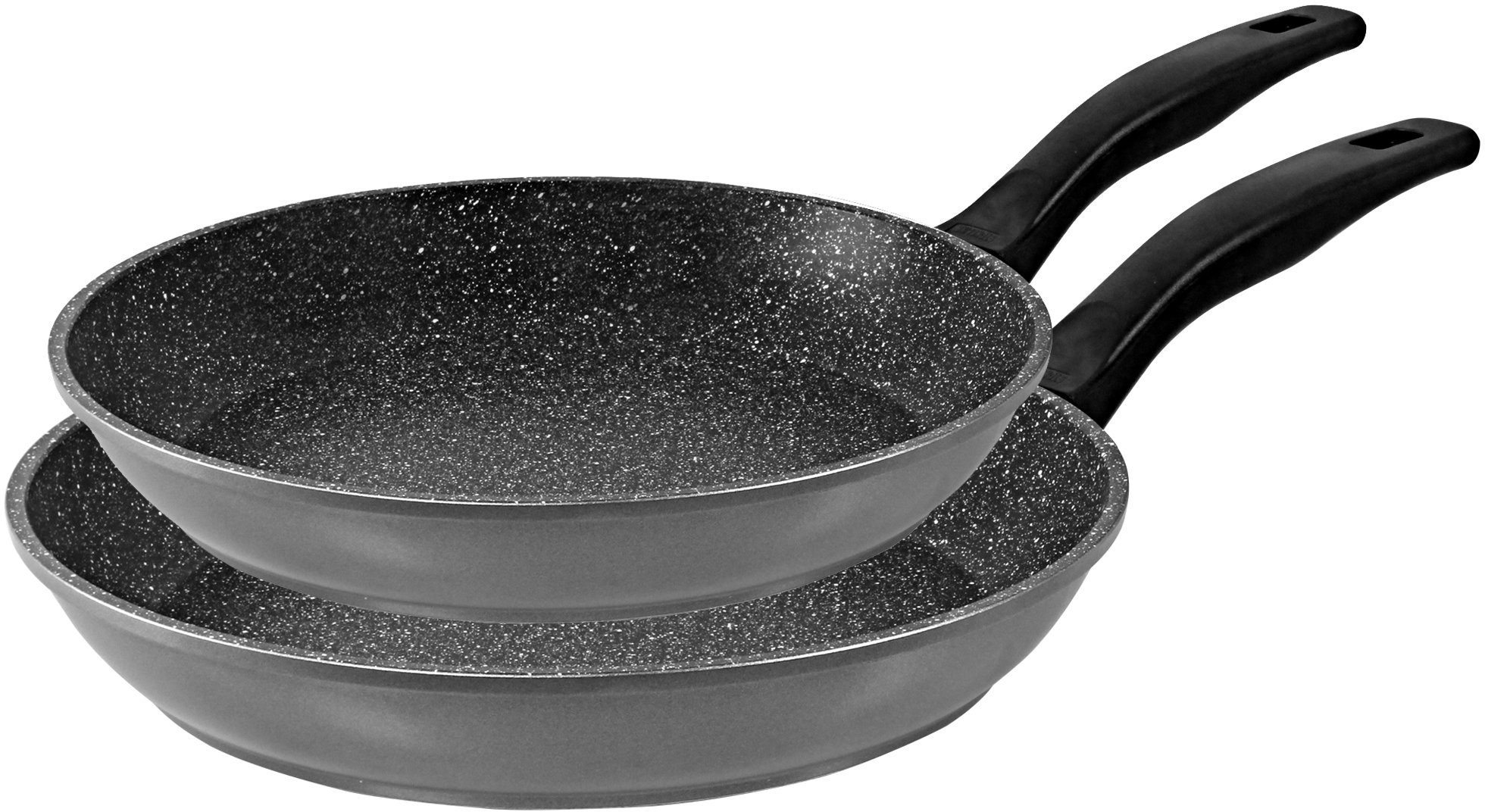 STONELINE Pfannen-Set, Aluminiumguss (Set, 2-tlg., 1x Bratpfanne Ø 20 cm, 1x Schmorpfanne Ø 28 cm), Induktion