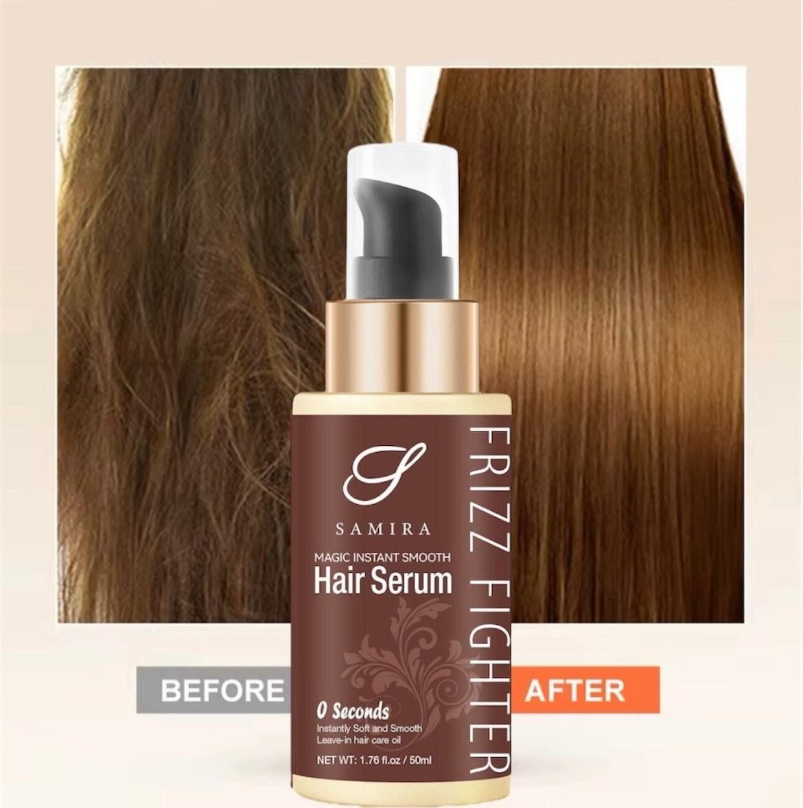 Samira Haarbalsam Leave-in Haarbalsam HAIR SERUM FRIZZ FIGHTER, 1-tlg., reichhaltig, pflegend, stärkend, anti frizz, anti spliss