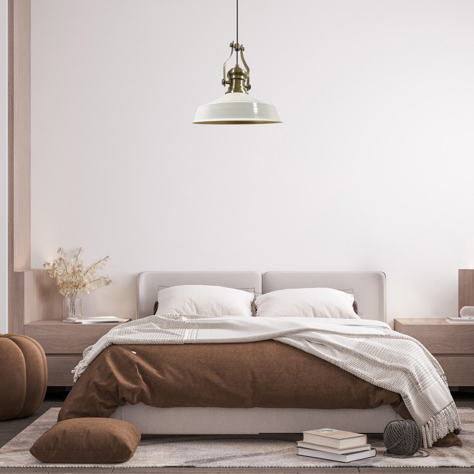 Bamyum Pendelleuchte Bamyum Pendellampe Vintage, Neo-Asletl, Lampe Groß Lampe, ohne Leuchtmittel