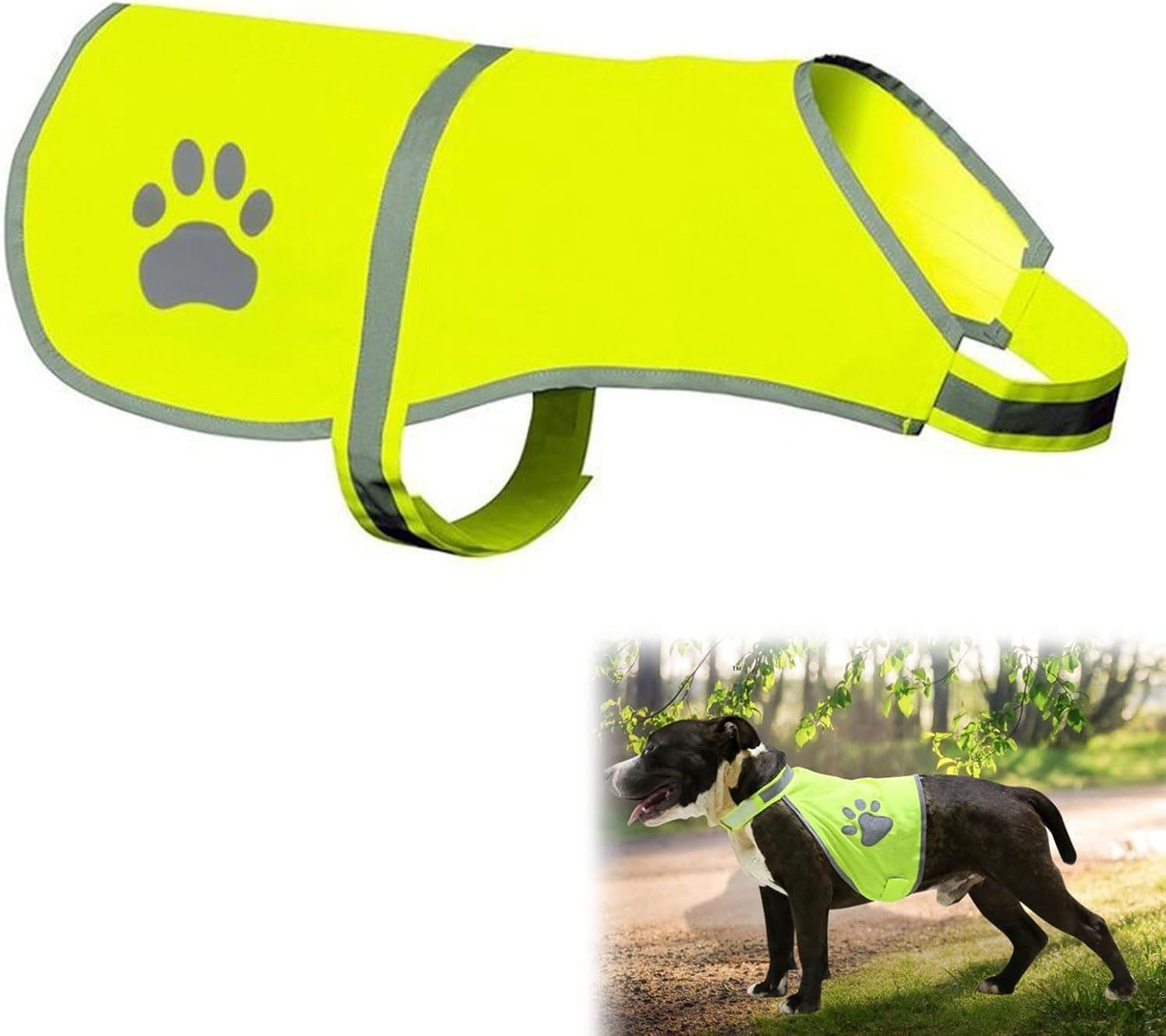 FELIXLEO Hundeweste Hunde Warnweste Reflektierend Sicherheitsweste für Jagd Autos L