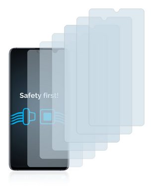 Savvies Schutzfolie für Huawei Mate 20 X (5G), Displayschutzfolie, 6 Stück, Folie klar