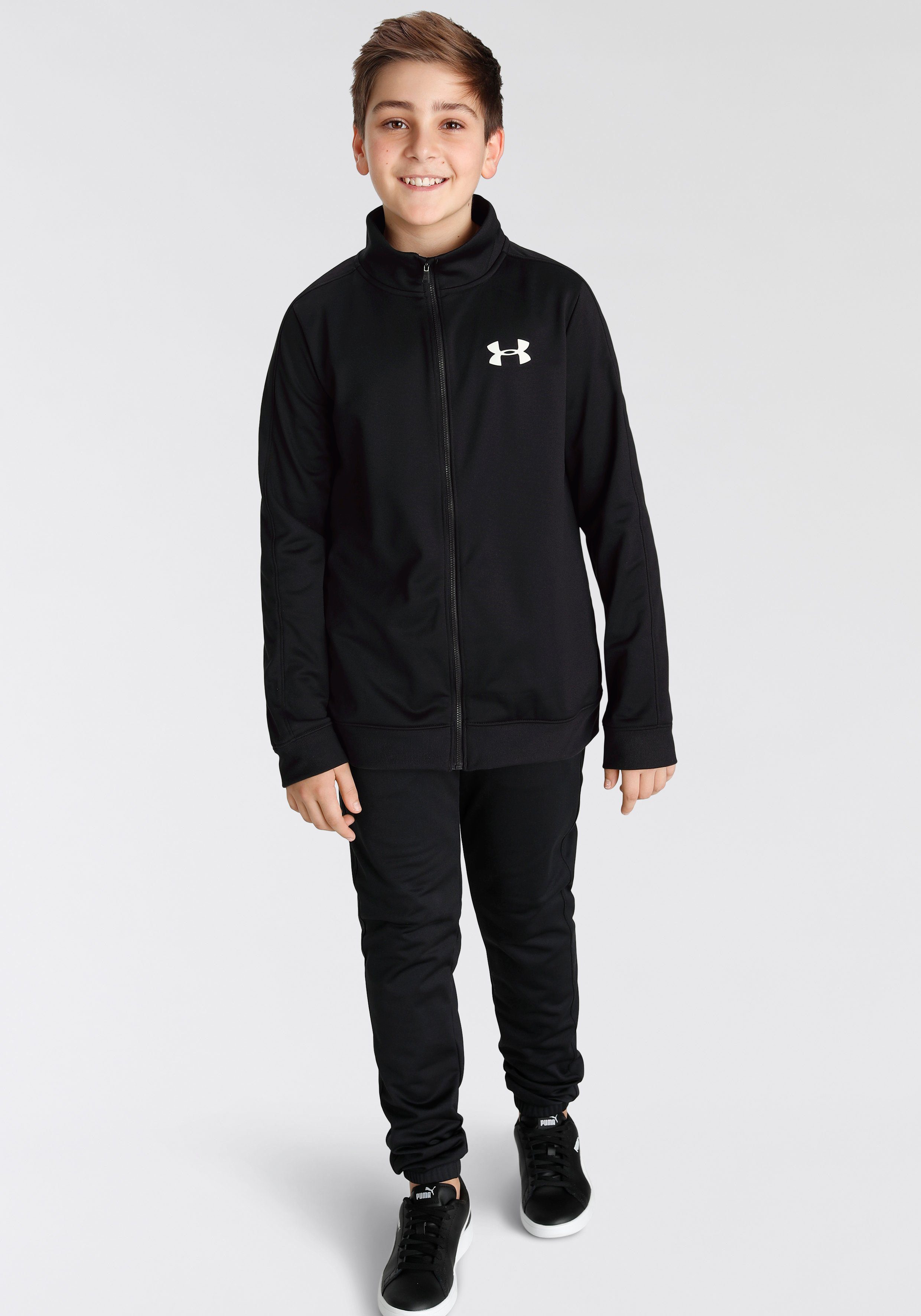 Under Armour® Trainingsanzug UA Rival Knit Track Suit, weiches, innen angerautes Material, schnell trocknendes Polyester, Ansicht 1