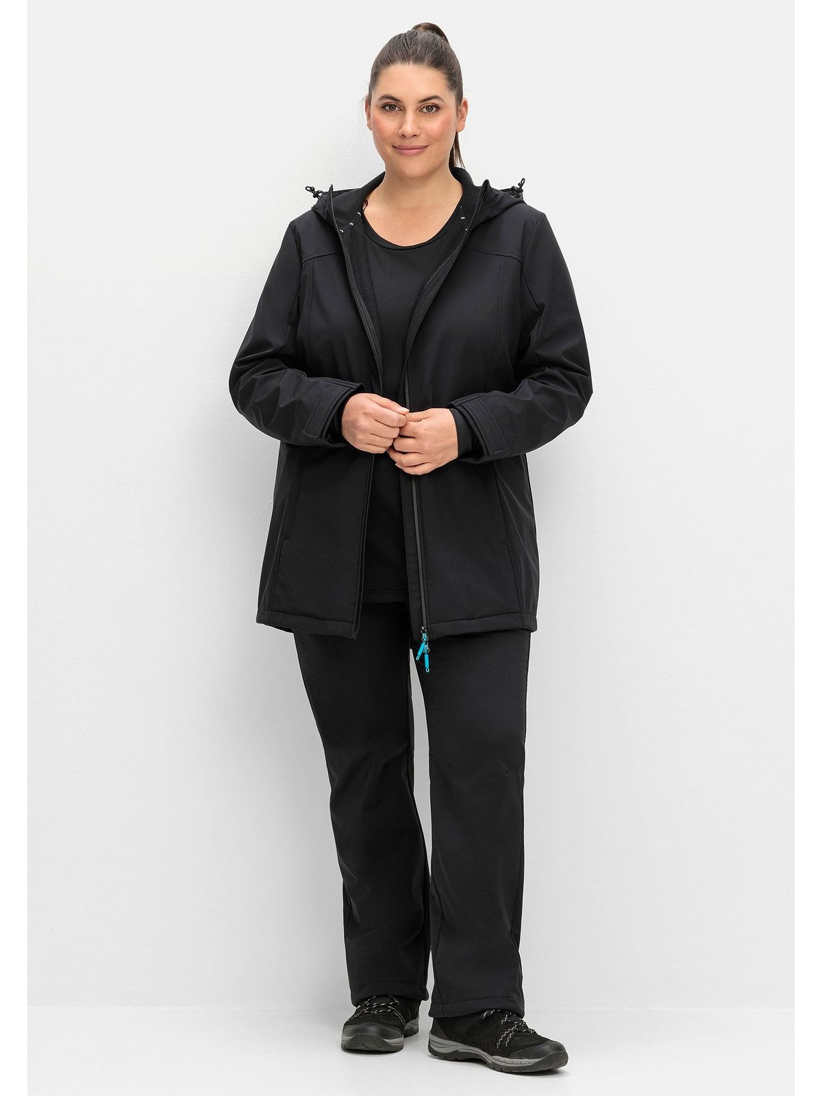 Sheego Softshelljacke Große Größen atmungsaktiv, wind- und wasserabweisend