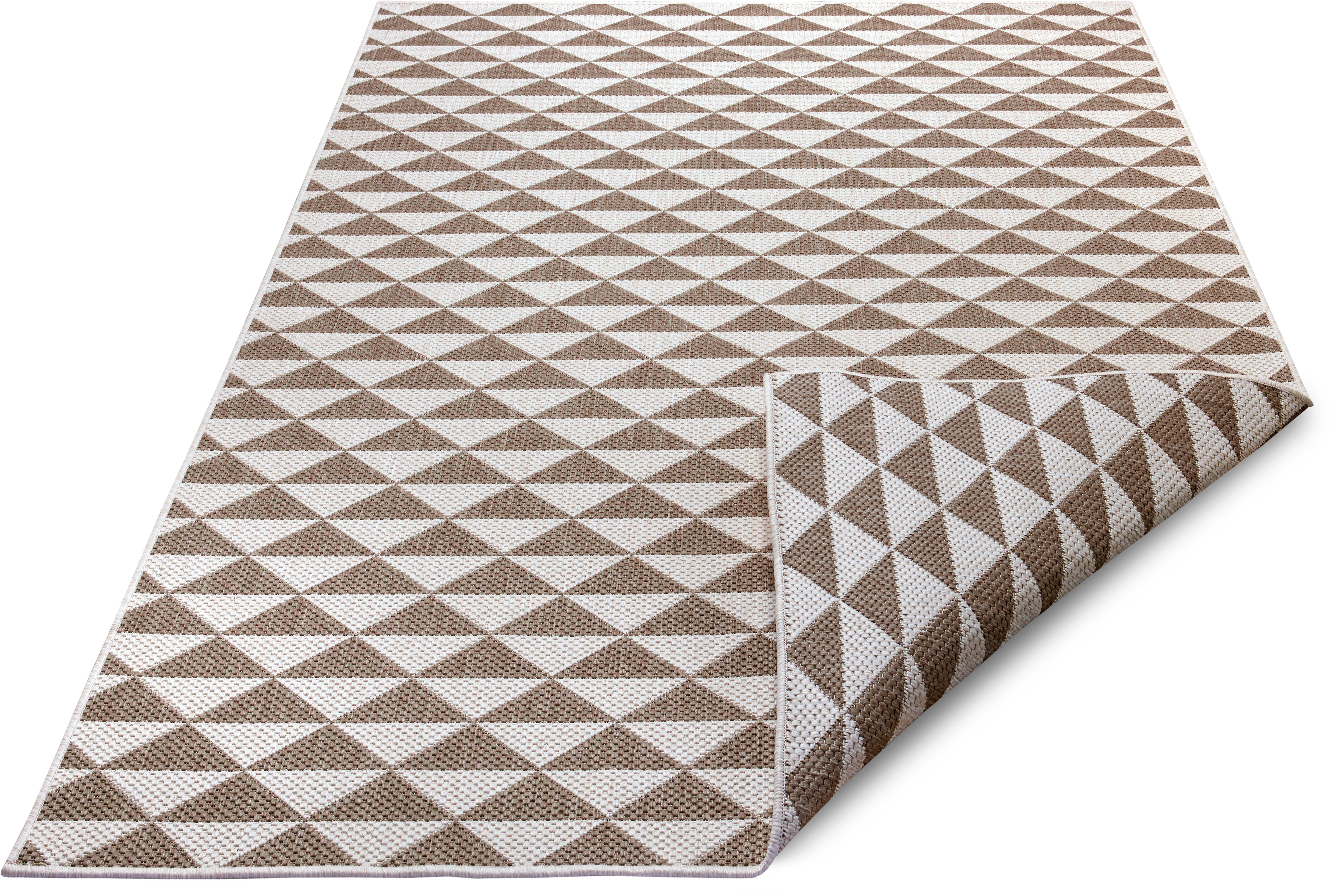 NORTHRUGS Teppich Tahiti, rechteckig, Höhe: 5 mm, In- und Outdoor geeignet, Wendbar, Wohnzimmer