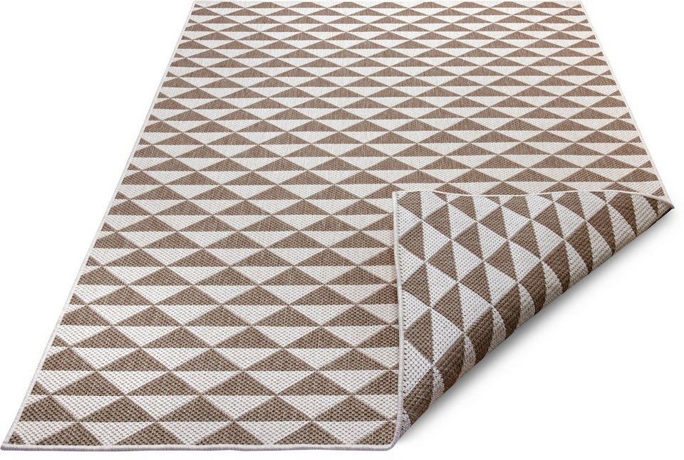 Teppich Tahiti, NORTHRUGS, rechteckig, Höhe: 5 mm, In- und Outdoor  geeignet, Wendbar, Wohnzimmer