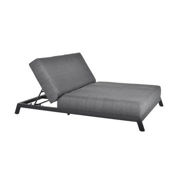 HOME DELUXE Doppelliege Sonnenliege VALENCIA, Gartenlounge mit bequemer Polsterung I Loungeliege, Gartenliege