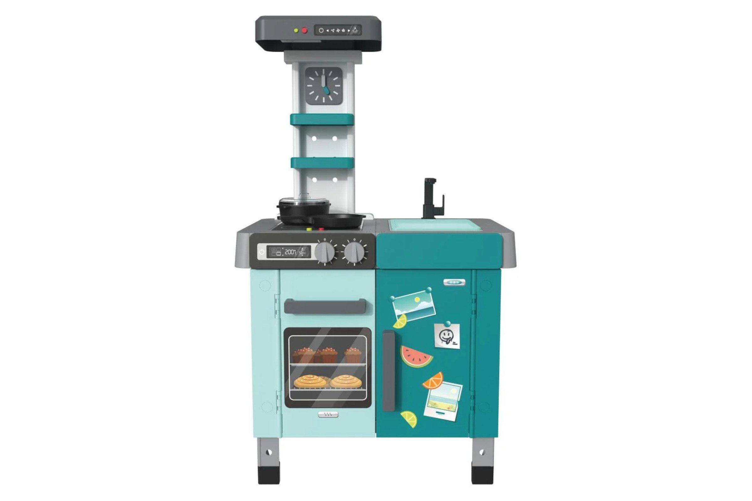 Playtive Spielküche Playtive Spielküche 35 Teilig mit Licht, Sound & Zubehör ab 3 Jahren, Spielküche mit Licht, Sound und 35-teiligem Zubehörset