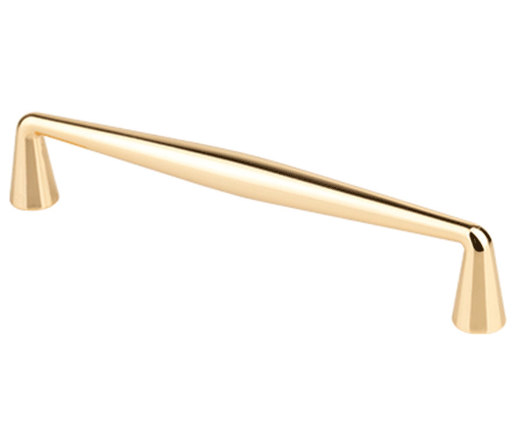 livingpoint24 Möbelgriff Möbelgriff BA 128mm Küchengriff Linea Gold glänzend abgrundet elegant (1-St., 20), Modern