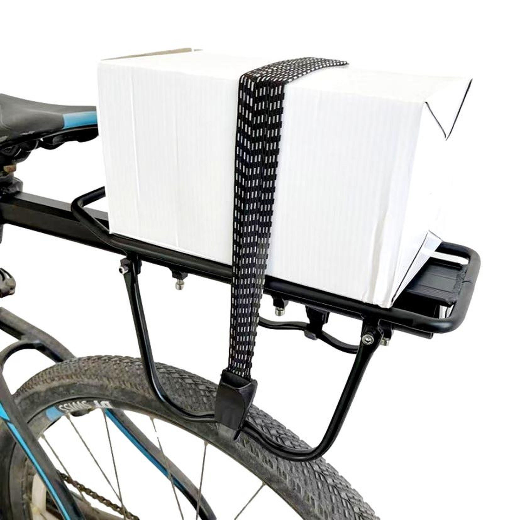 BAYLI Fahrrad Fahrradt Gepäckspanner, Spanngurt Gepäckgurt Set, Gepäckträger 9 x 65cm