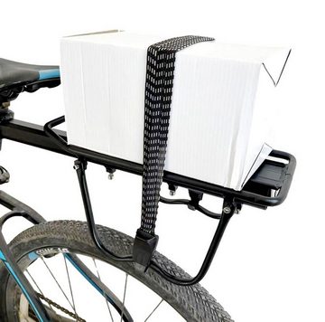 BAYLI Gepäckgurt 9 x 65cm Fahrrad Gepäckspanner, Spanngurt Gepäckträger Set, Fahrradt