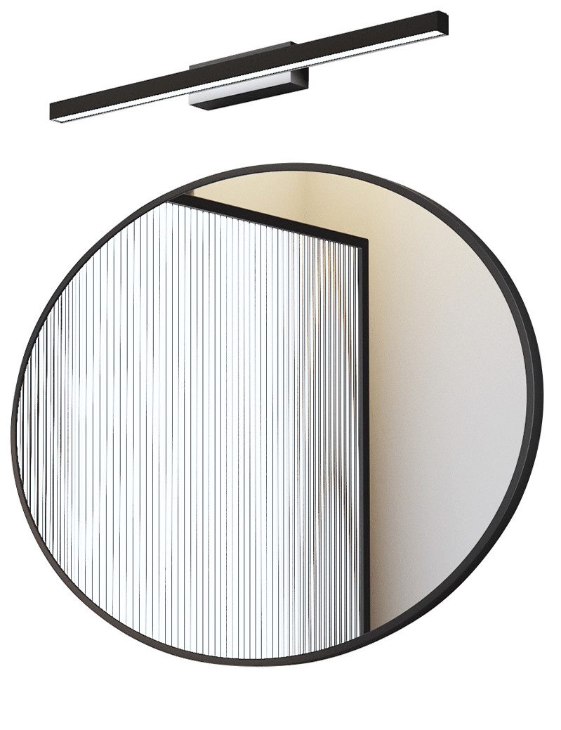 Spiegel mit licht Badspiegel Wandspiegel mit 60cm LED Wandleuchte Kaltweiß