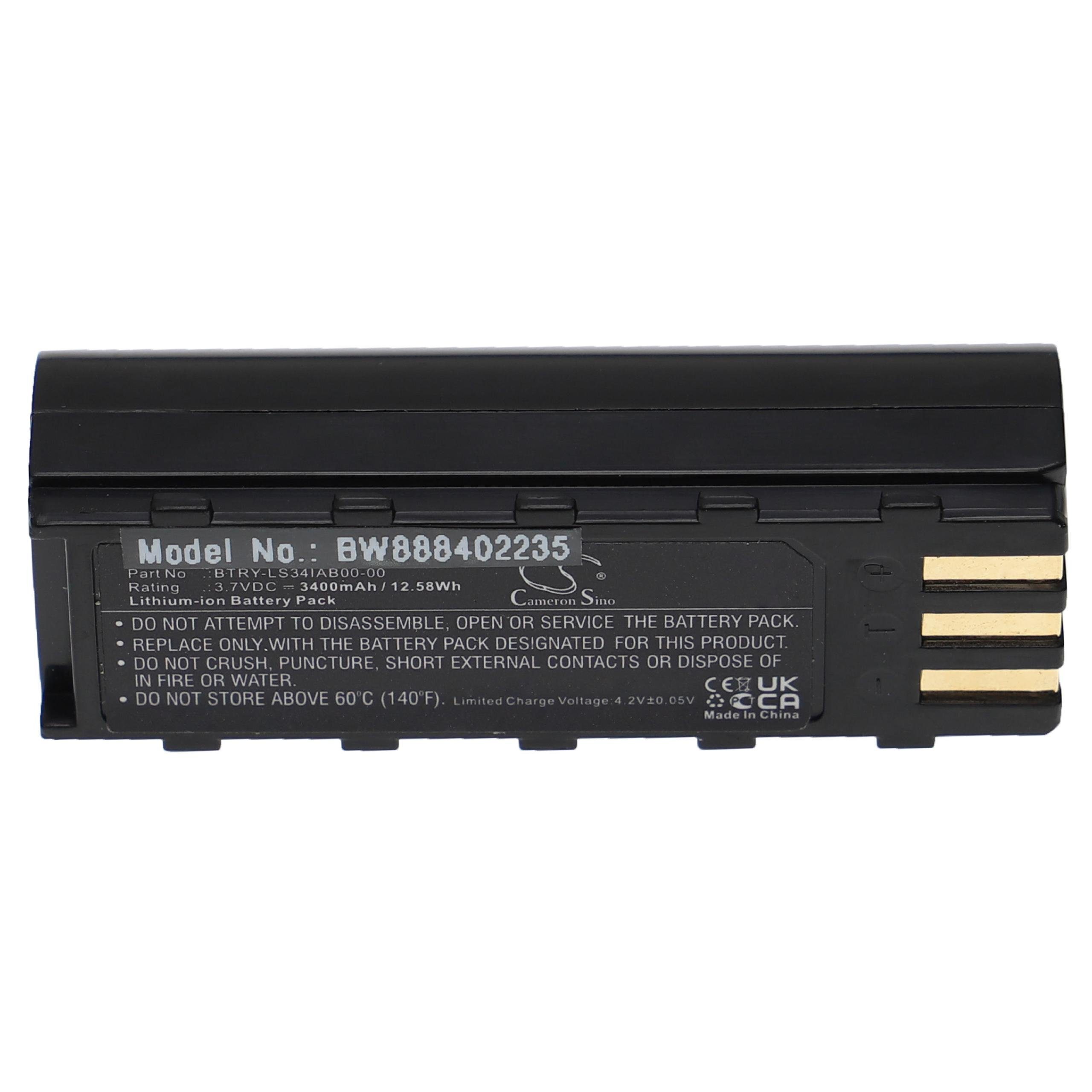 vhbw kompatibel mit Honeywell 8800 Akku Li-Ion V) 3400 mAh (3,7