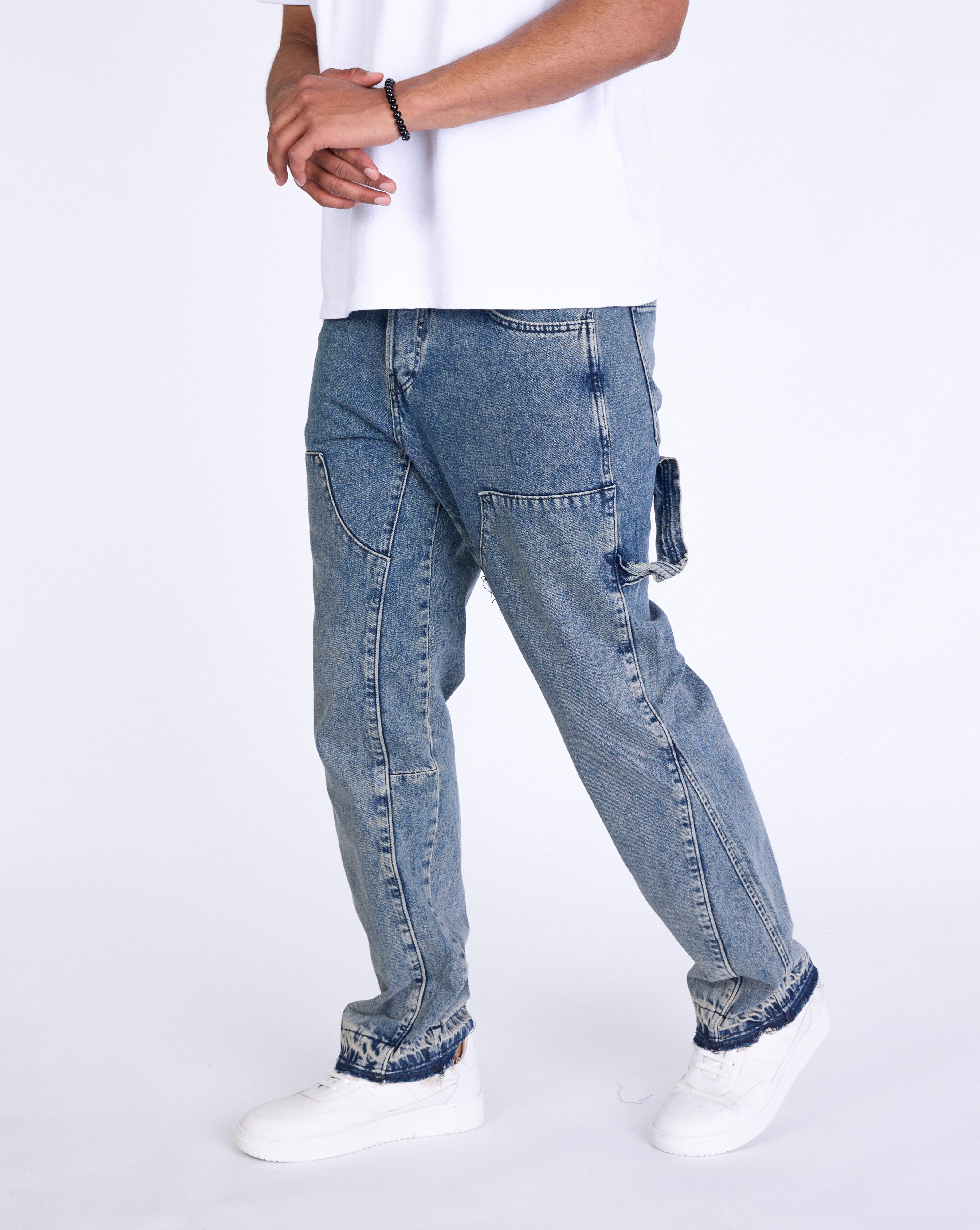 Denim Distriqt Workerjeans Lässige Double Knee günstig online kaufen