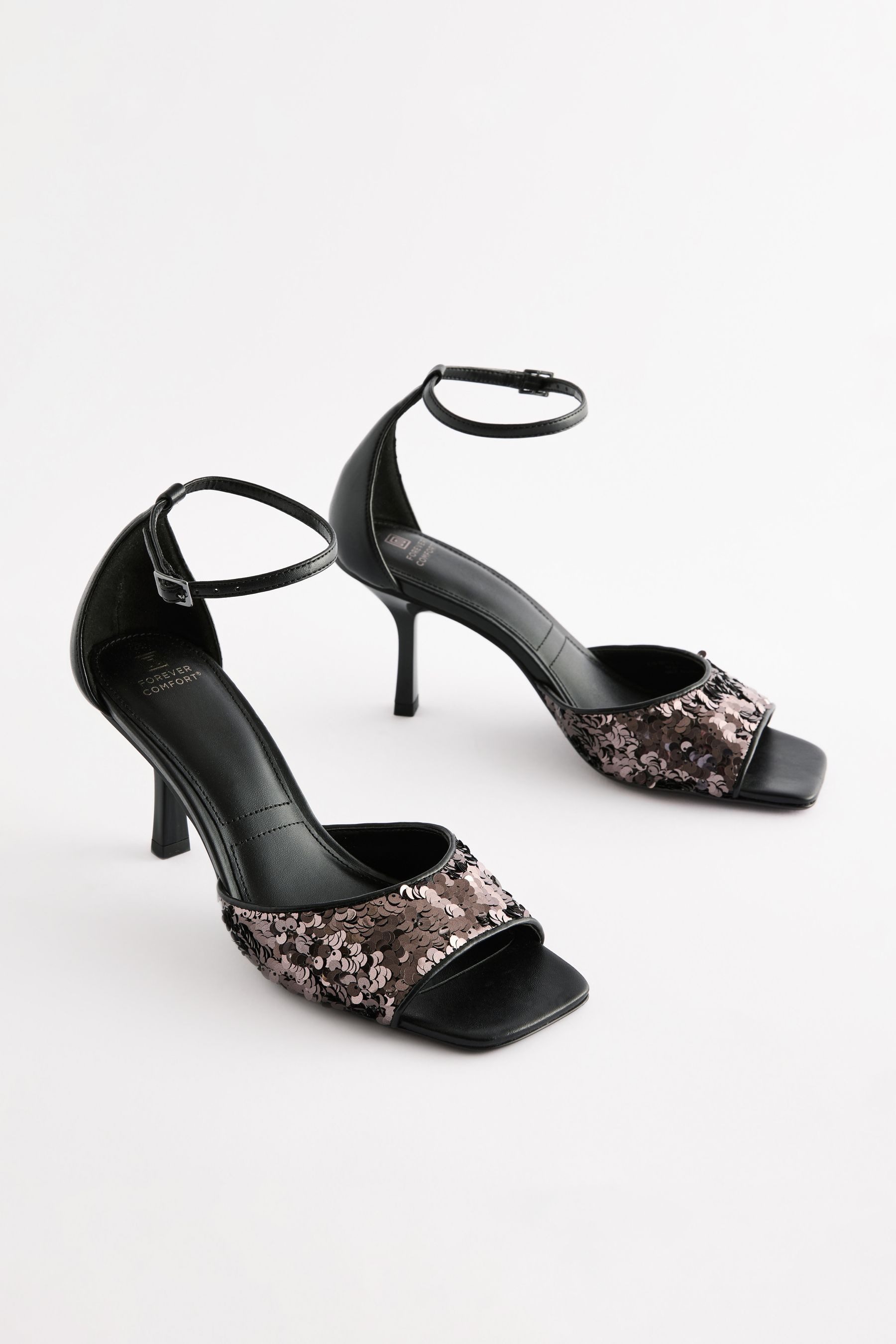 Next Forever Comfort® offene Sandaletten, Pailletten Sandalette (1-tlg)