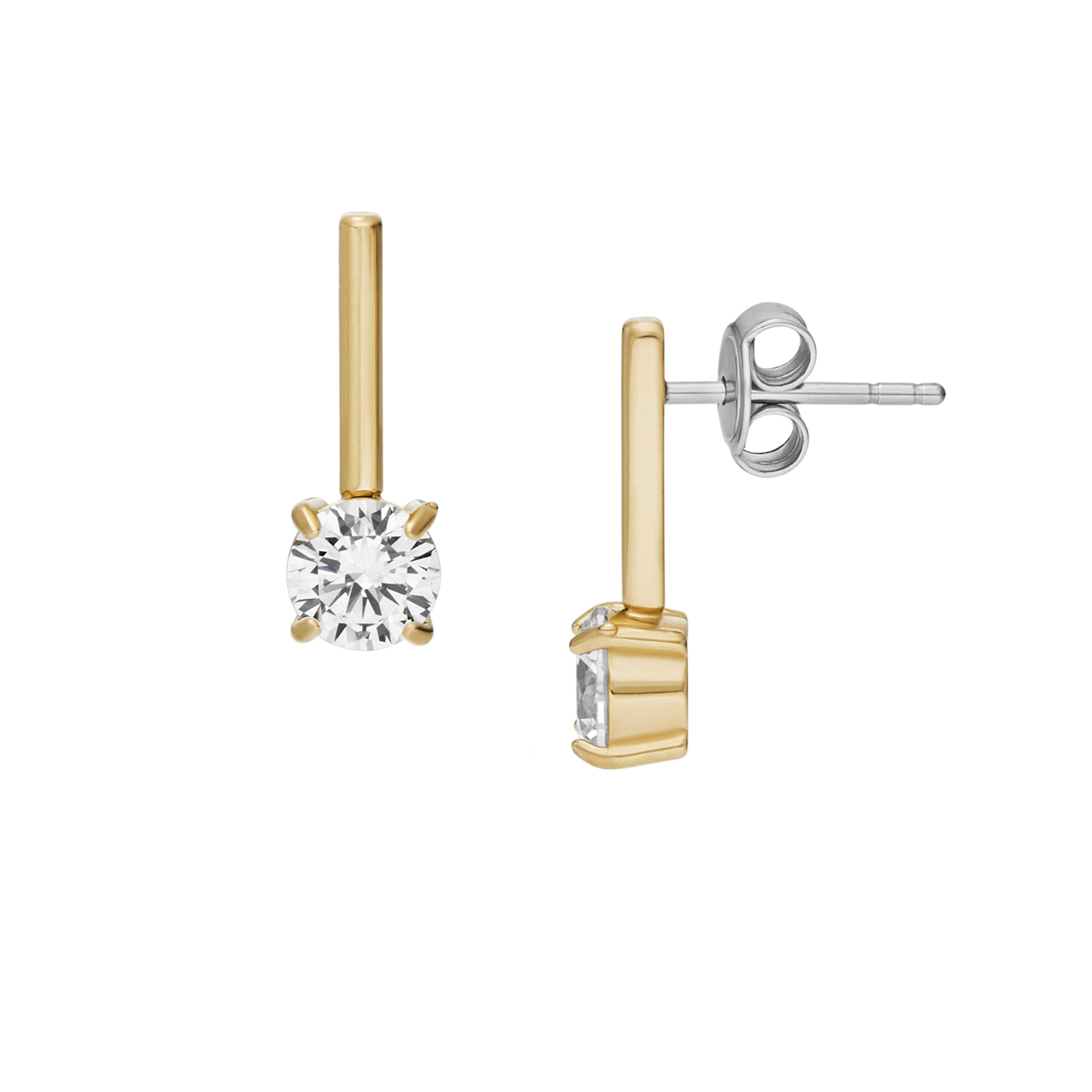 Fossil Paar Ohrhänger Schmuck Geschenk Edelstahl Ohrringe ELLIS, mit Zirkon günstig online kaufen