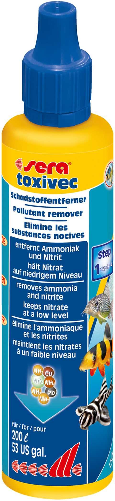 Aquariendeko sera toxivec gegen Schadstoffe 50 ml