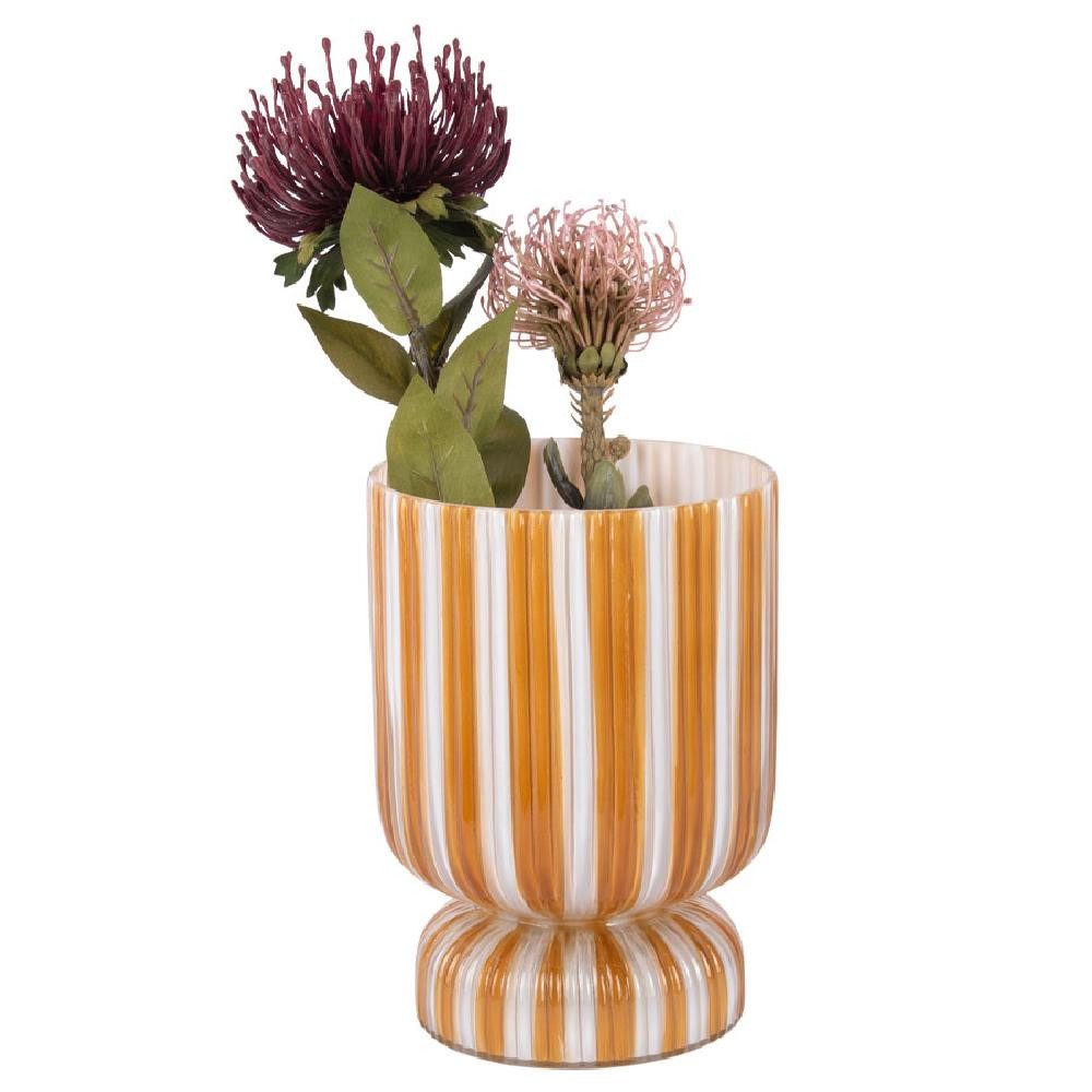 Present Time Dekovase Vase Rayado Retro Gelb (21cm)