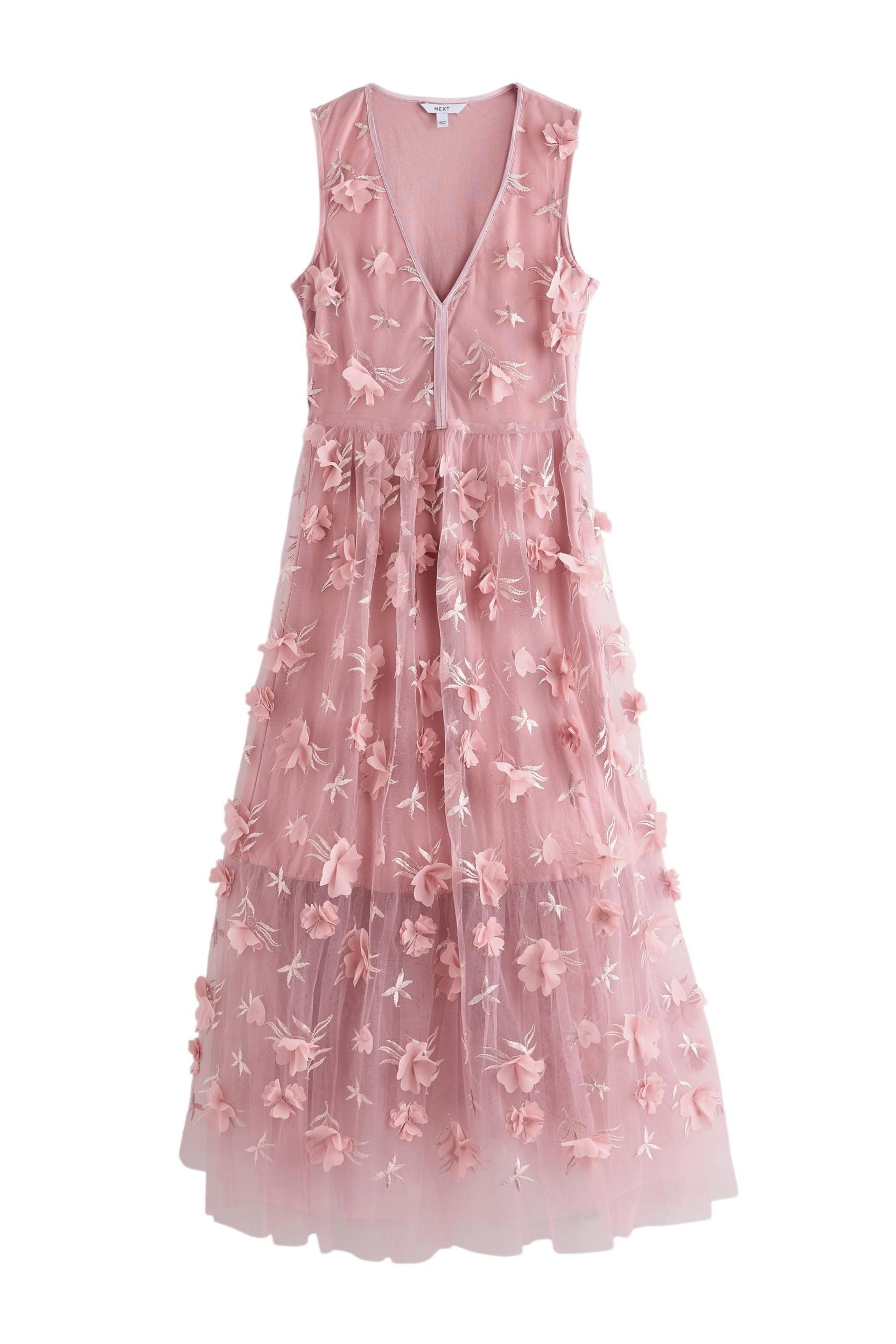 Next Druckkleid Strukturiertes Maxikleid mit V-Ausschnitt günstig online kaufen