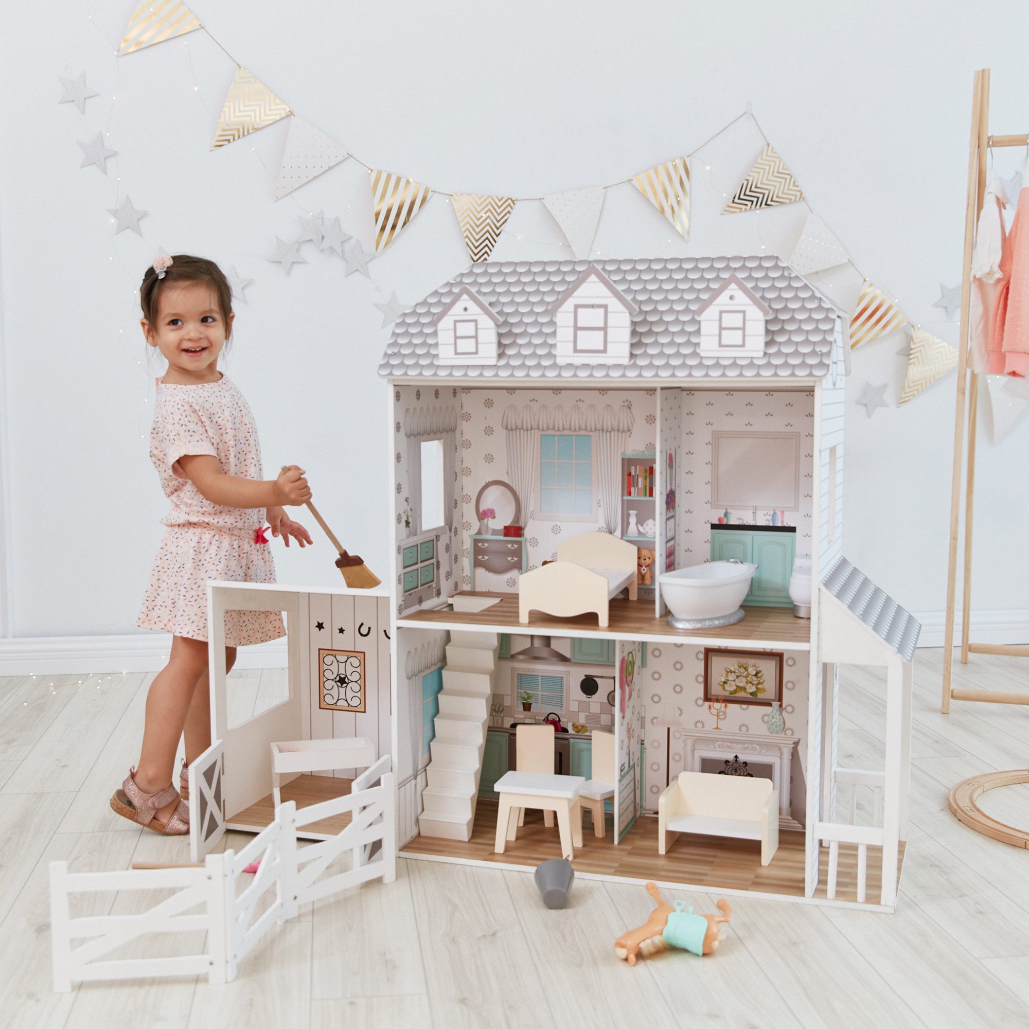 TEAMSON™ KIDS    Puppenhaus Puppenbauernhof Dreamland günstig online kaufen