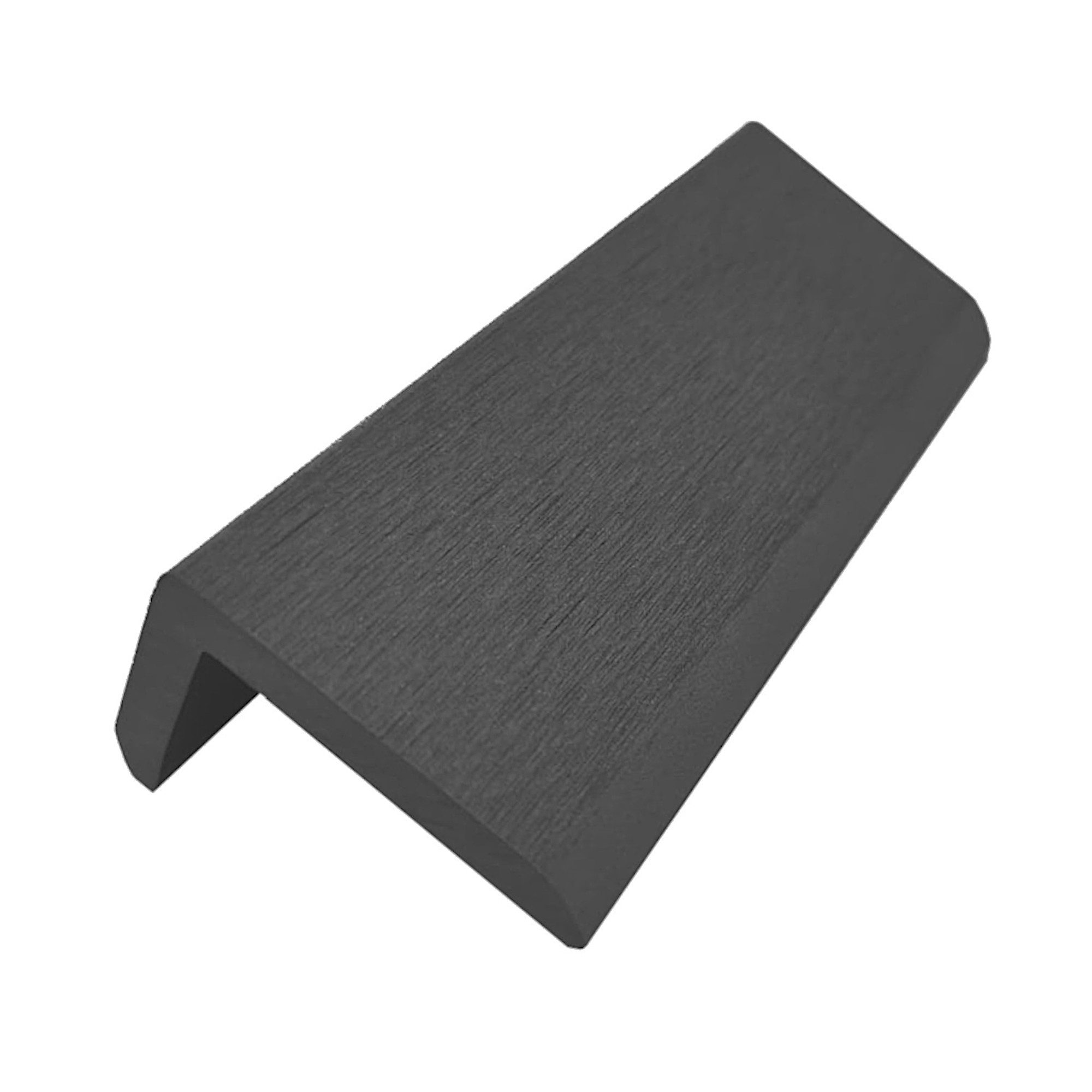 WPC Profi Terrassendielen MUSTER L-Abschlussleiste 15 cm anthrazit 60x40 mm, (Abschlussleiste, Musterstück 15 cm)