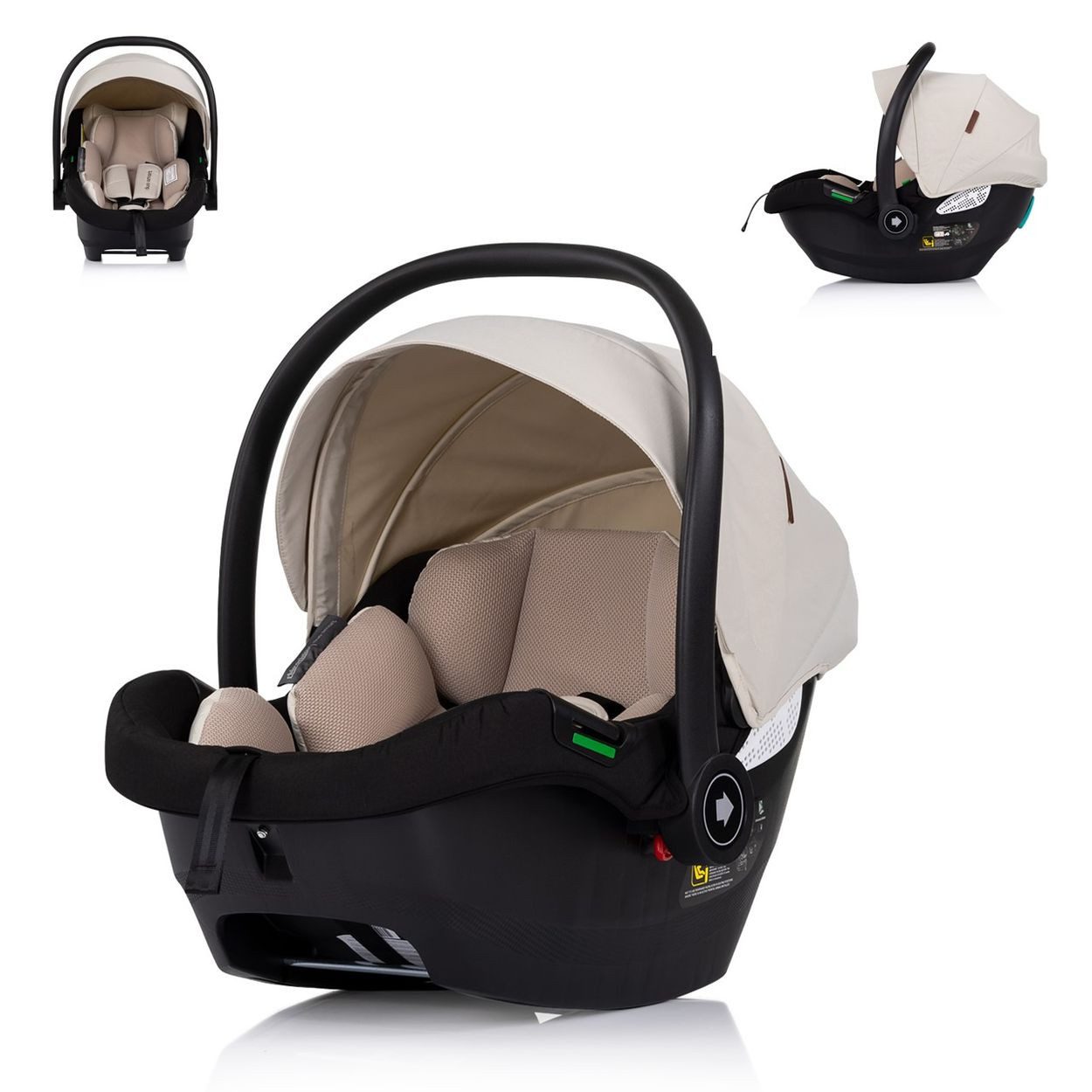 Chipolino Babyschale i-Size Babyschale Duo Smart, ab: 0, bis: 1.25, Gruppe 0+, Kissen, verstellbare Kopfstütze