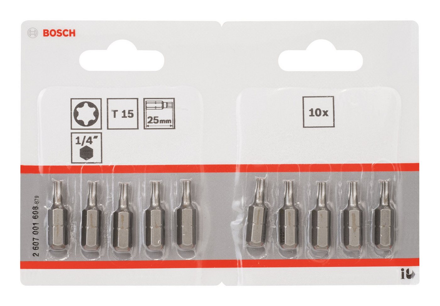 Thumbnail - BOSCH Torx-Bit, 10 Stück, Schrauberbit Extra-Hart - T15 x 25 mm - 10er-Pack