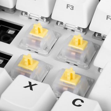 Sharkoon Tastatur-Tastenkappen Gateron Cap Milky-Yellow Switch-Set