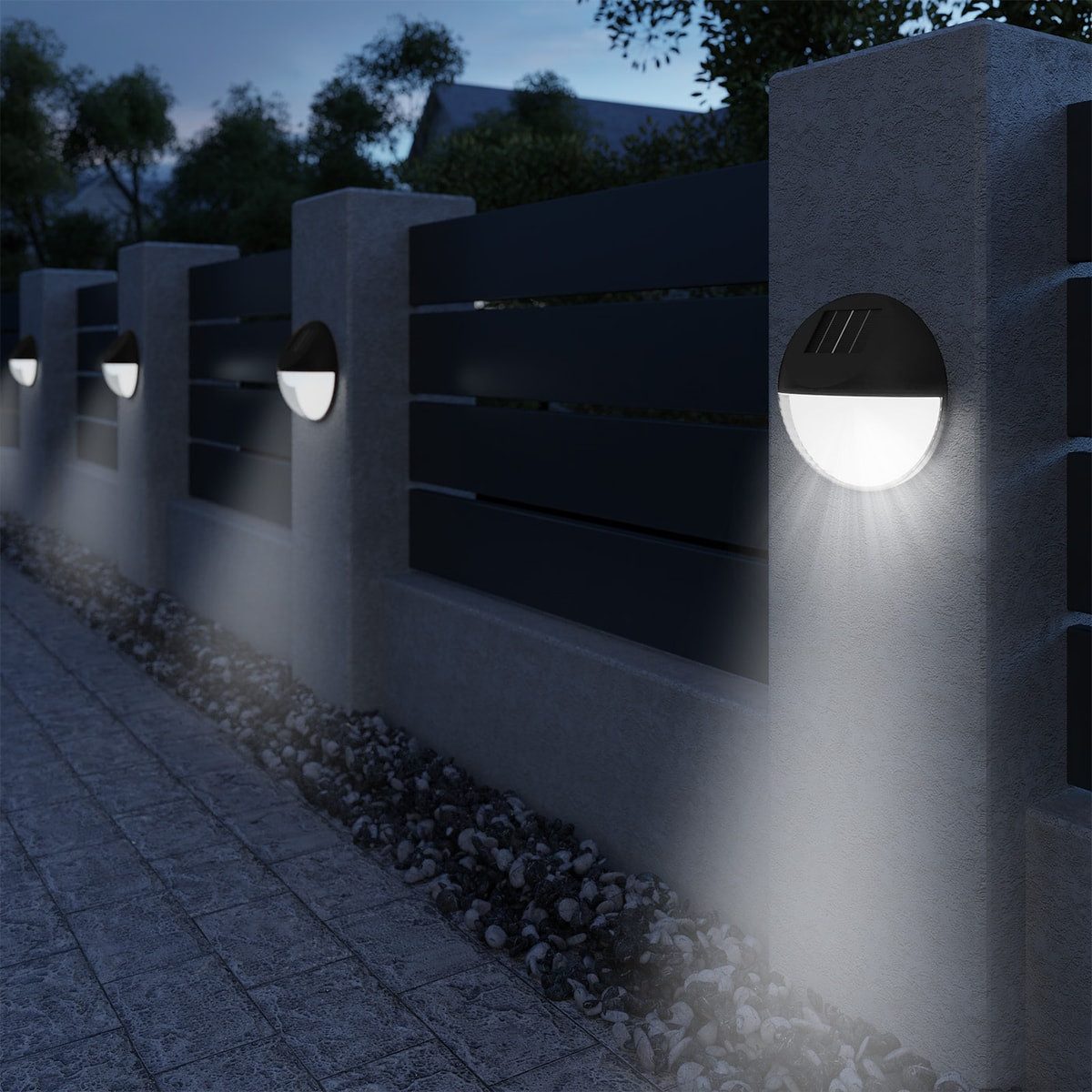 monzana LED Solarleuchte, Solarlampe, 6er Set günstig online kaufen