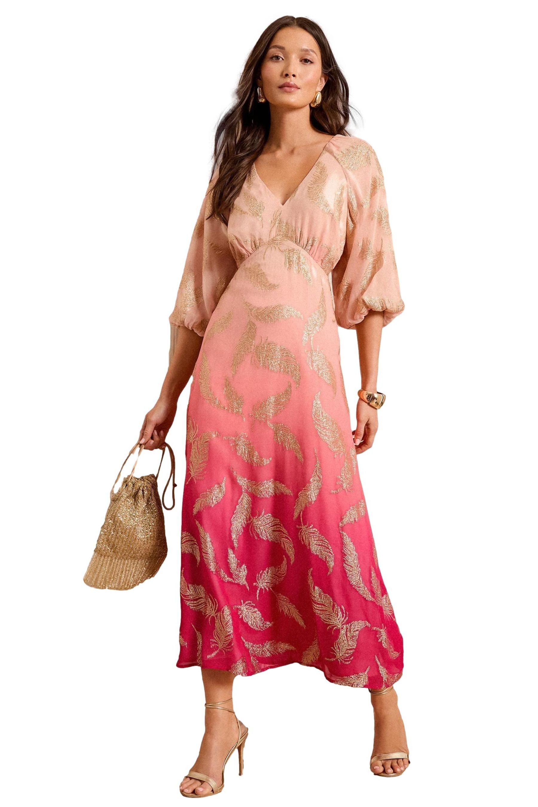 Love & Roses Midikleid Love & Roses Metallic-Midikleid, Regular (1-tlg) günstig online kaufen