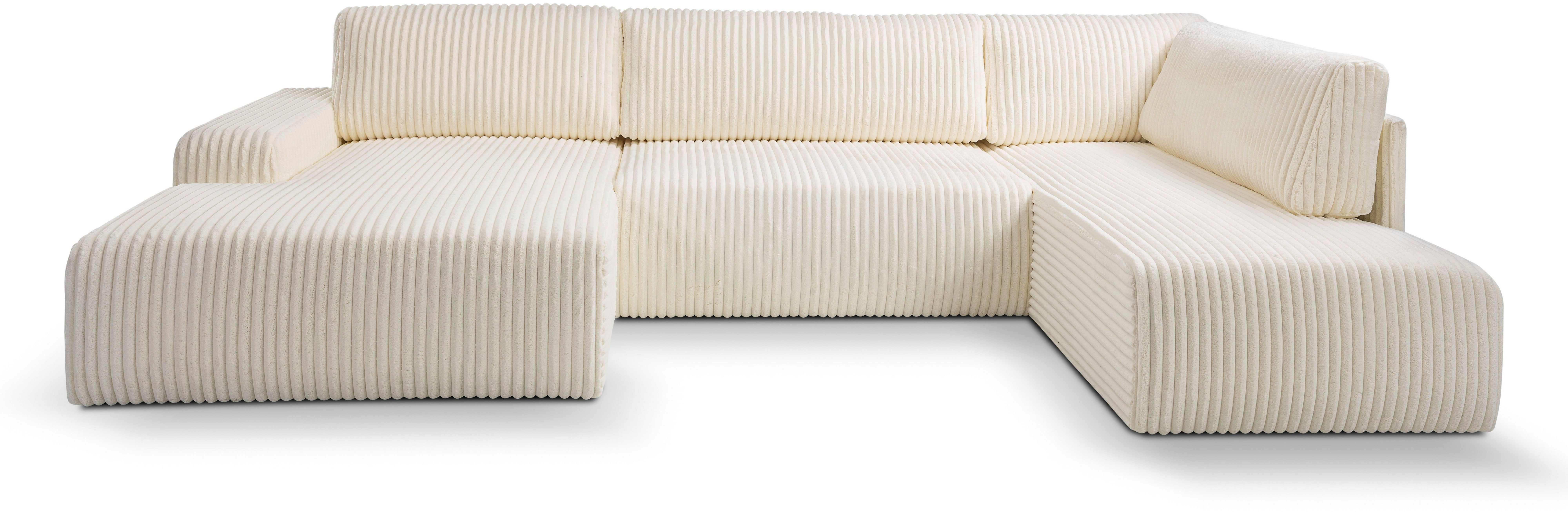 WERK2 Wohnlandschaft Rotterdam-U, U-Form, in kuschelweichem Cord oder Breit günstig online kaufen