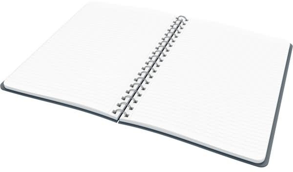 LEITZ Notenblock Collegeblock Cosy B5 PP liniert 80 Blatt grau
