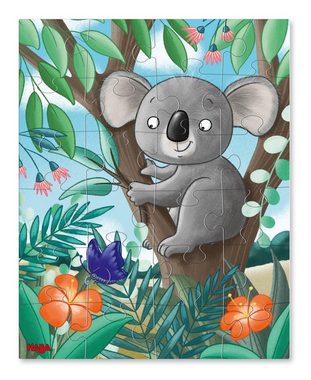 Haba Puzzle Puzzles Koala, Faultier & Co. 3 x 24 Teile, 24 Puzzleteile