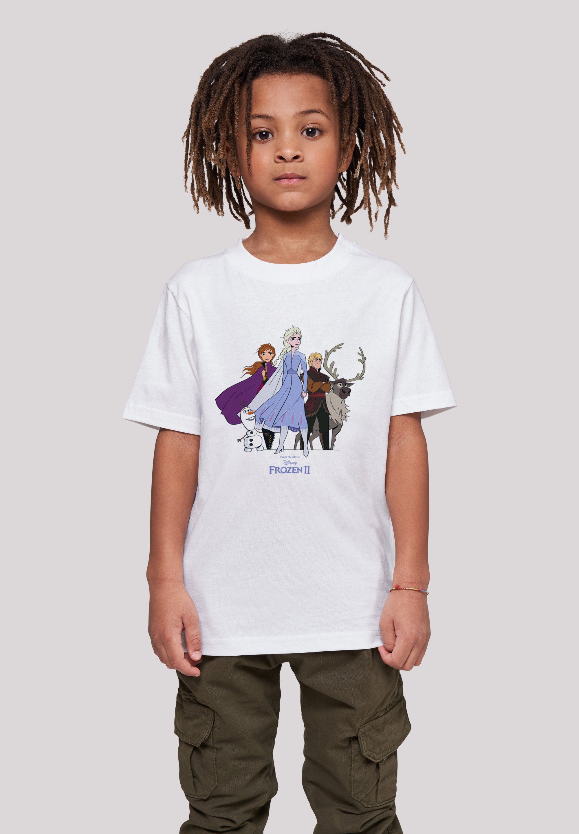 Kinder,Premium T-Shirt Unisex Frozen weiß Merch,Jungen,Mädchen,Bedruckt Gruppe Disney 2 F4NT4STIC