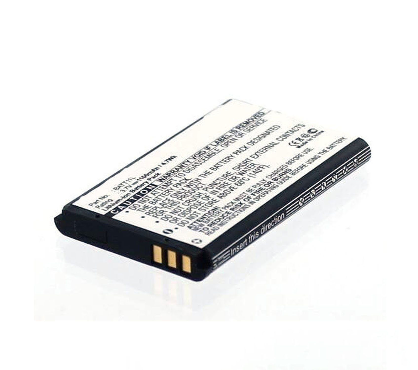 MobiloTec Akku kompatibel mit Ordro HDV-V16, LD-1W, LD-3W Akku Akku 1100 mAh (1 St)
