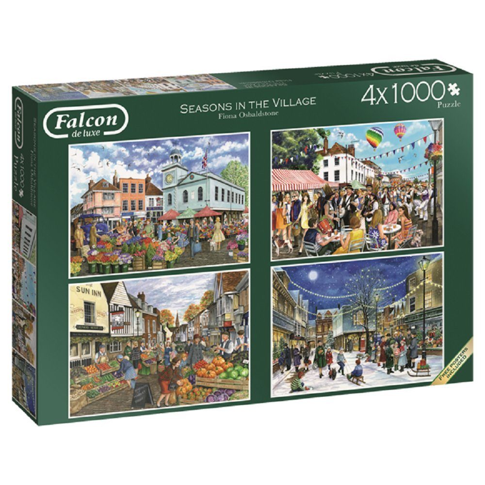 Jumbo Spiele Puzzle 11226 Fiona Osbaldstone Seasons in the Village, Puzzleteile