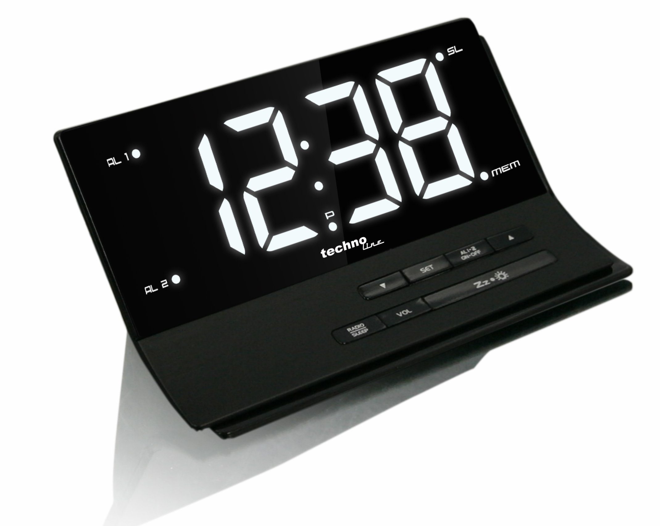 technoline Funk-Radiowecker WT 482 mit stufenlos dimmbarer Anzeige