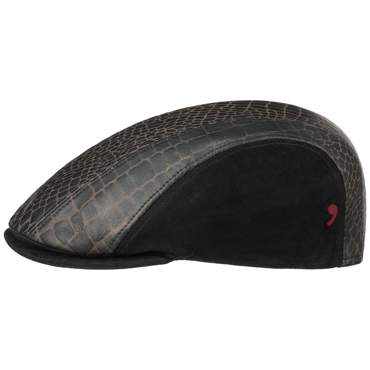 Alfonso D´Este Flat Cap (1-St) Schirmmütze mit Schirm, Made in Italy
