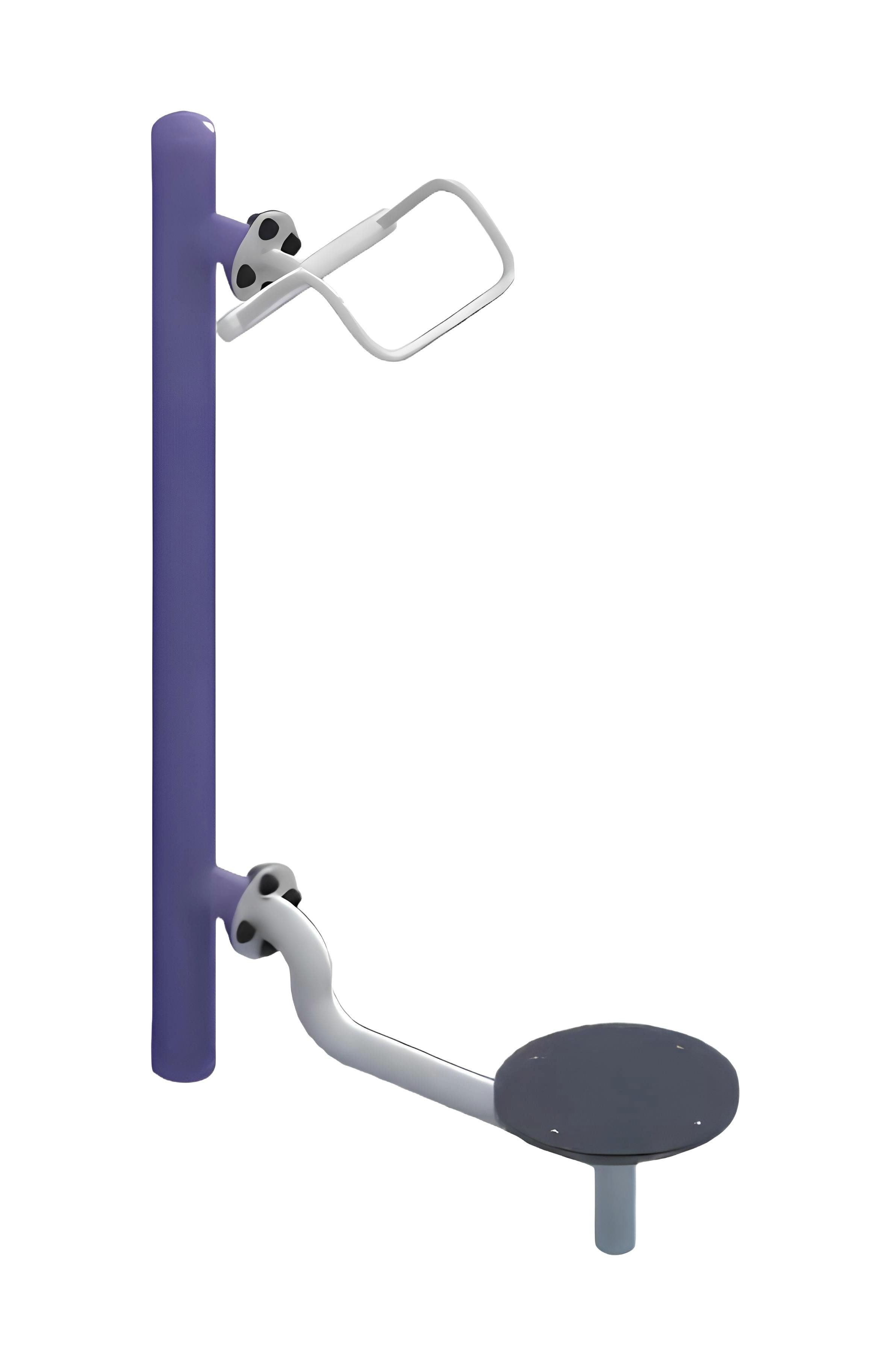 Xlmoebel Fußtrainer Schrägbank für Bauchmuskeltraining im Freien mit Drehfunktion (Straßensportgeräte), Hergestellt in Europa