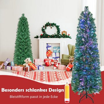 COSTWAY Künstlicher Weihnachtsbaum, 150cm in Glasfaseroptik, 361 Zweigspitze