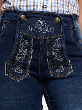 Steigenhöfer Manufaktur Jeansshorts Trachtenhosen Look traditionelle Damen-Jeans